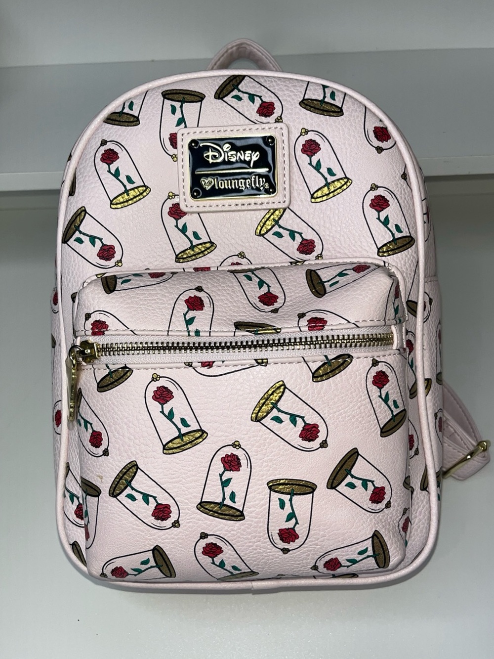 Disney Loungefly Pink Enchanted Rose Mini Backpack